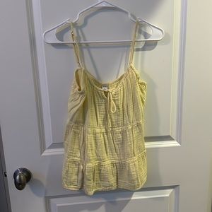 Yellow Slightly-Cropped Tank